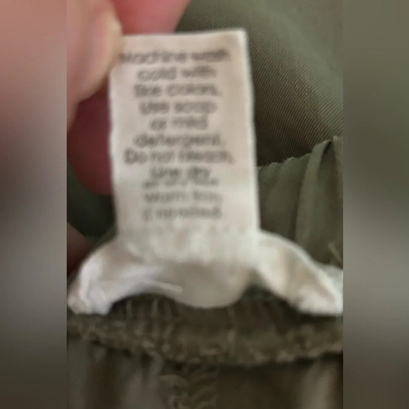 Japna Womens Army Green Multi pocket Drawstring Elastic Waist Joggers Sz Medium - Picture 4 of 13